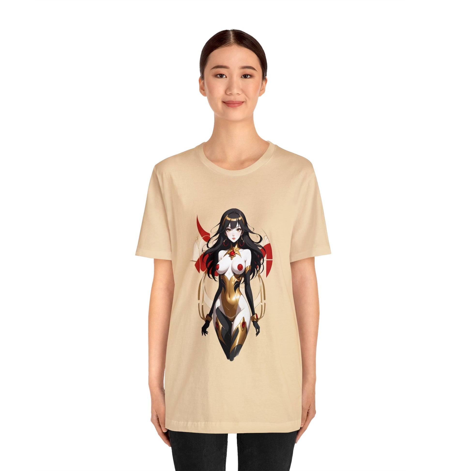 Kǎtōng Piàn - Mecha Girl Collection - Kinsley - Unisex Jersey Short Sleeve Tee Printify