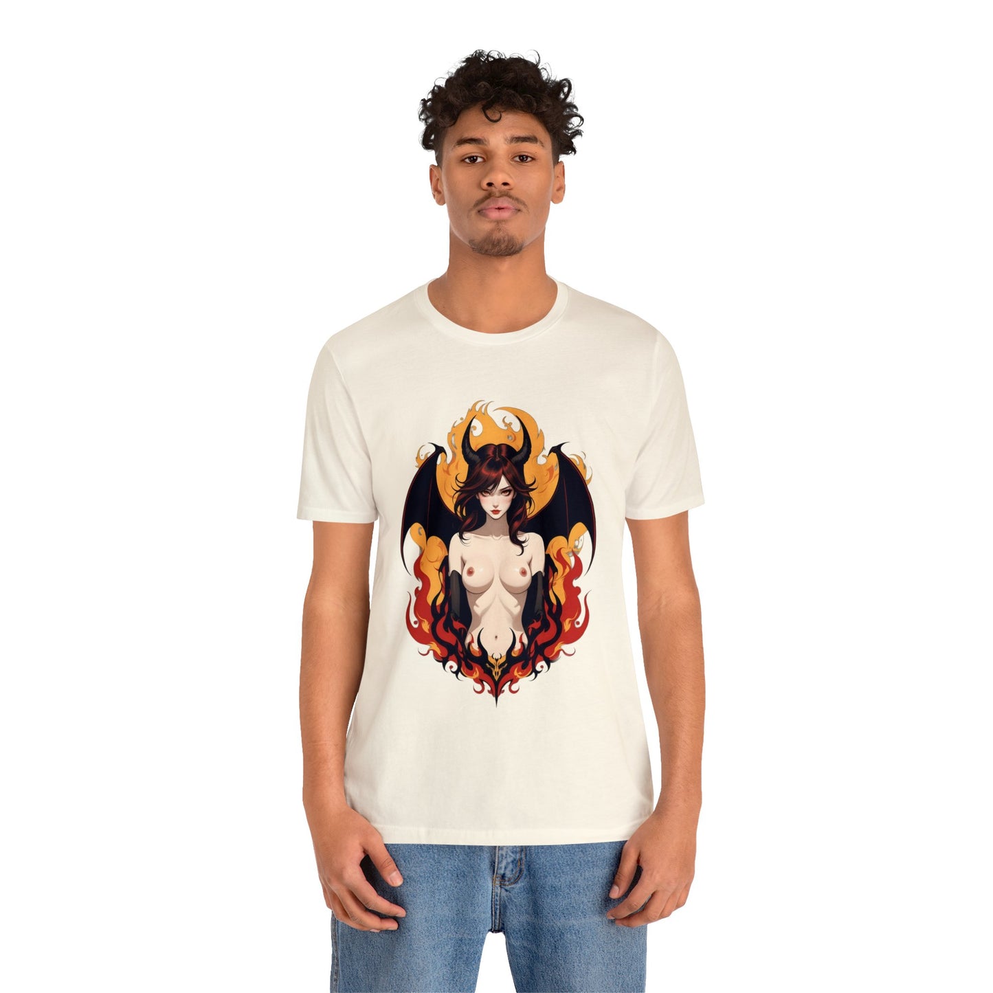 Kǎtōng Piàn - Devil Woman Collection - Darcy - Unisex Jersey Short Sleeve Tee Printify