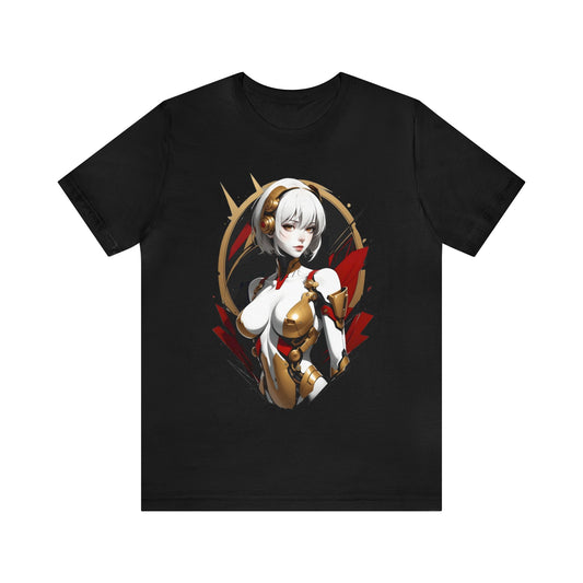 Kǎtōng Piàn - Mecha Girl Collection - Iris - Unisex Jersey Short Sleeve Tee Printify