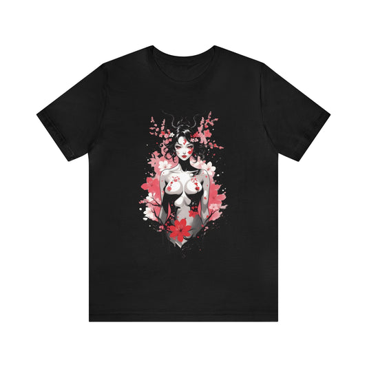 Kǎtōng Piàn - Oni Collection - Hannya - Unisex Jersey Short Sleeve Tee Printify