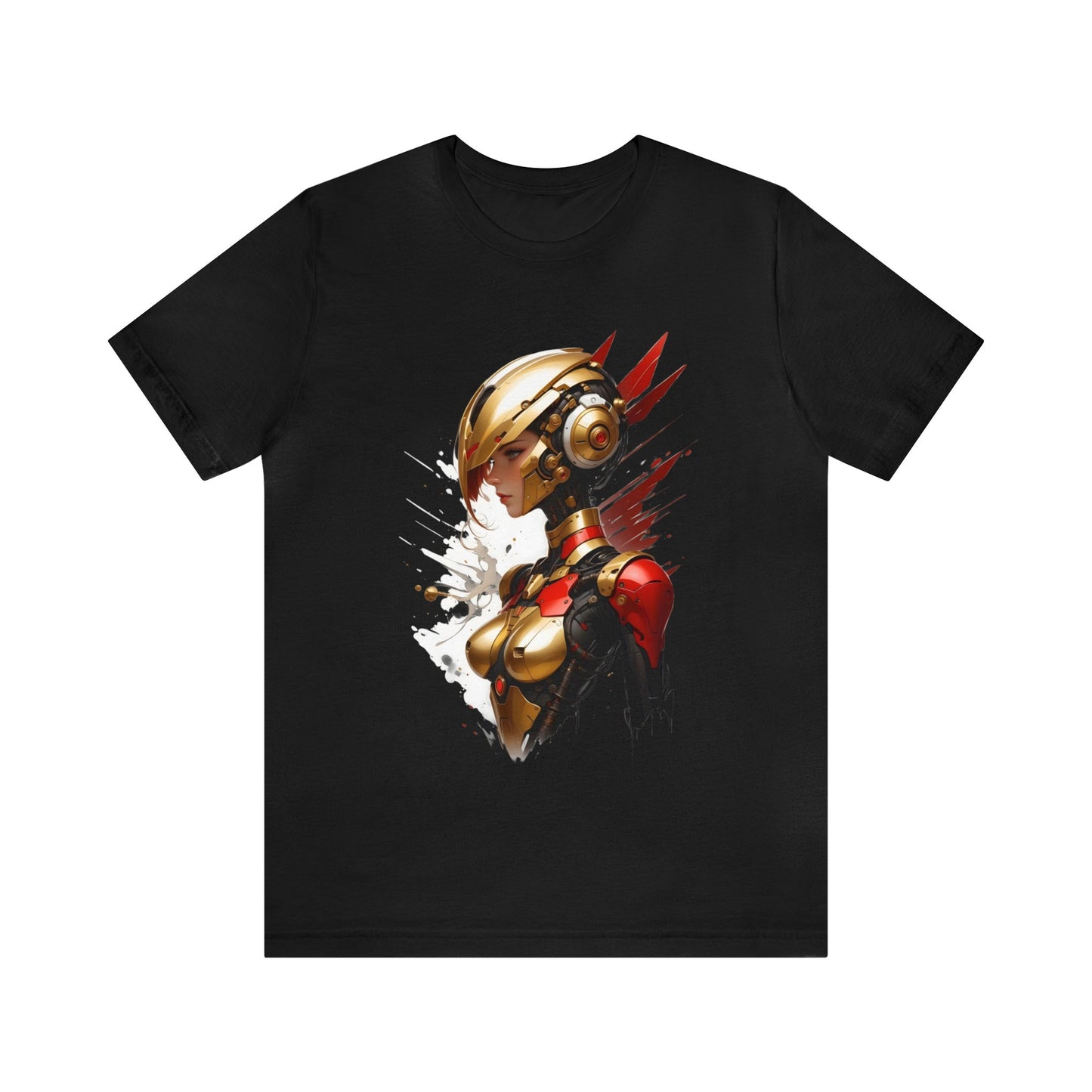 Kǎtōng Piàn - Mecha Girl Collection - Isabella - Unisex Jersey Short Sleeve Tee Printify