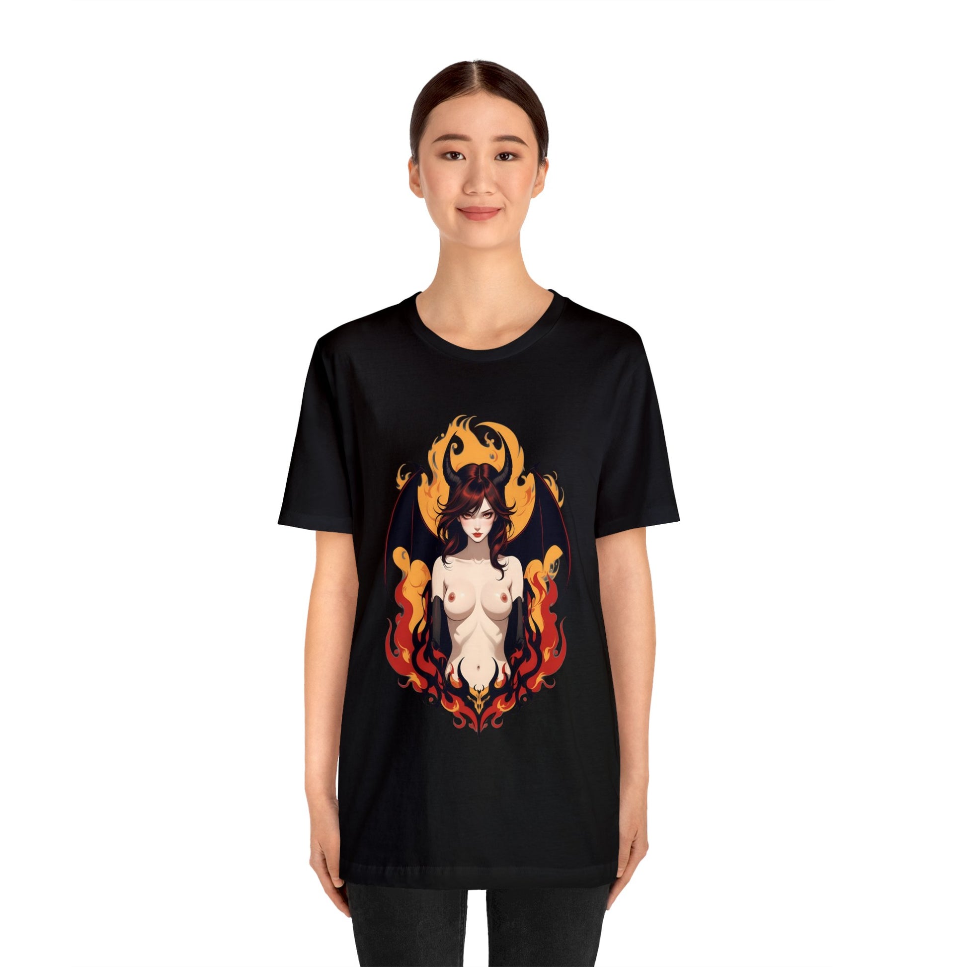 Kǎtōng Piàn - Devil Woman Collection - Darcy - Unisex Jersey Short Sleeve Tee Printify