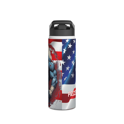 Kǎtōng Piàn - Prized Fighter Collection - America - 010 - Stainless Steel Water Bottle, Standard Lid