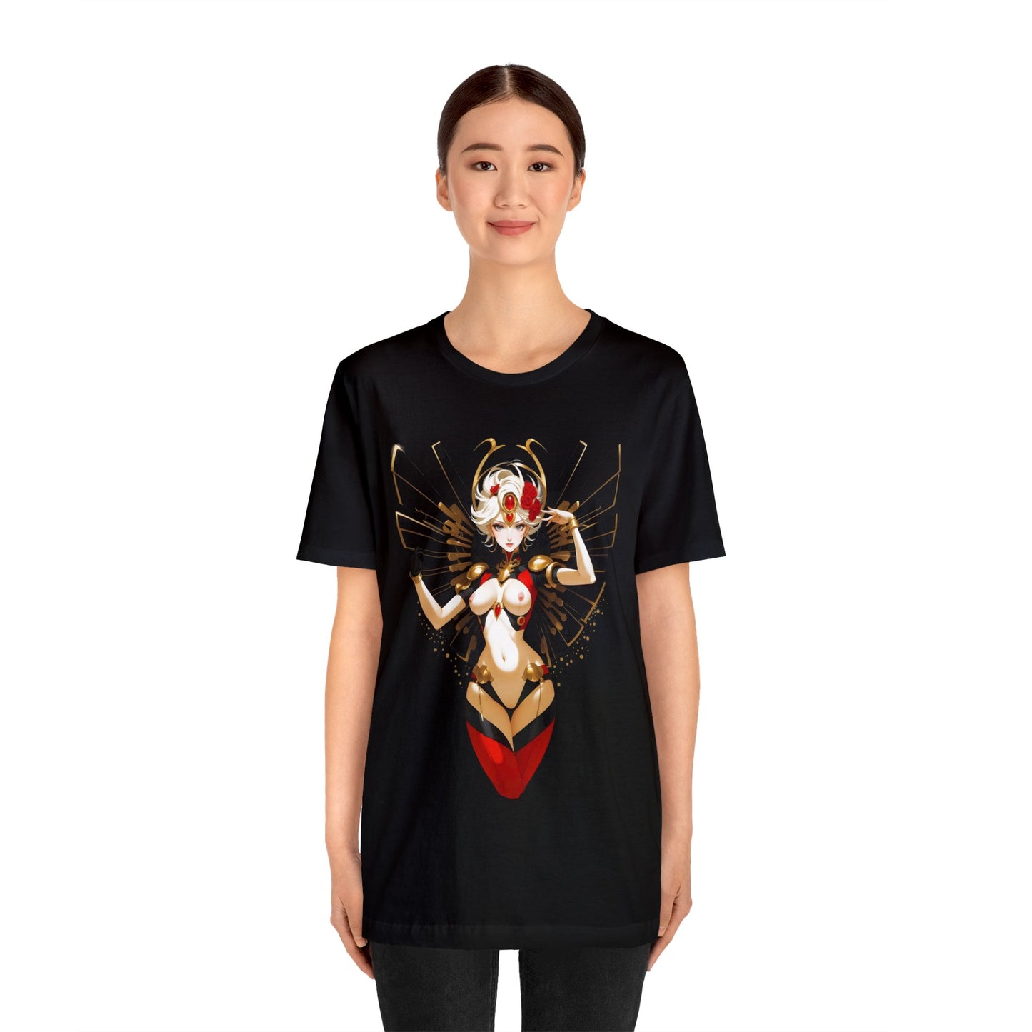 Kǎtōng Piàn - Mecha Girl Collection - Riley - Unisex Jersey Short Sleeve Tee Printify