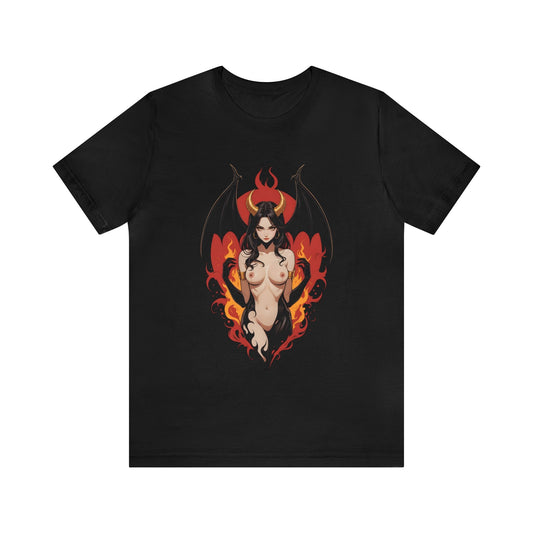 Kǎtōng Piàn - Devil Woman Collection - Devany - Unisex Jersey Short Sleeve Tee Printify