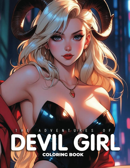 The Adventures of Devil Girl Coloring Book for Teens and Adults: 66 Bold And Distinctive Illustrations of Devil Girl To Color Verdine Daniels