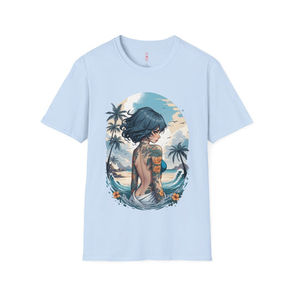 Kǎtōng Piàn - California Love Collection - 002 - Unisex Softstyle T-Shirt Printify