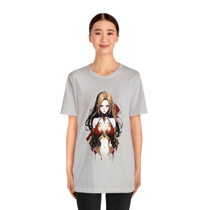 Kǎtōng Piàn - Mecha Girl Collection - Emma - Unisex Jersey Short Sleeve Tee Printify