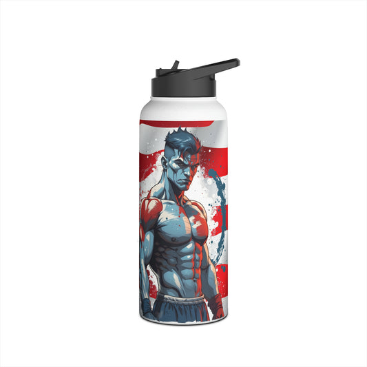 Kǎtōng Piàn - Prized Fighter Collection - America - 003 - Stainless Steel Water Bottle, Standard Lid