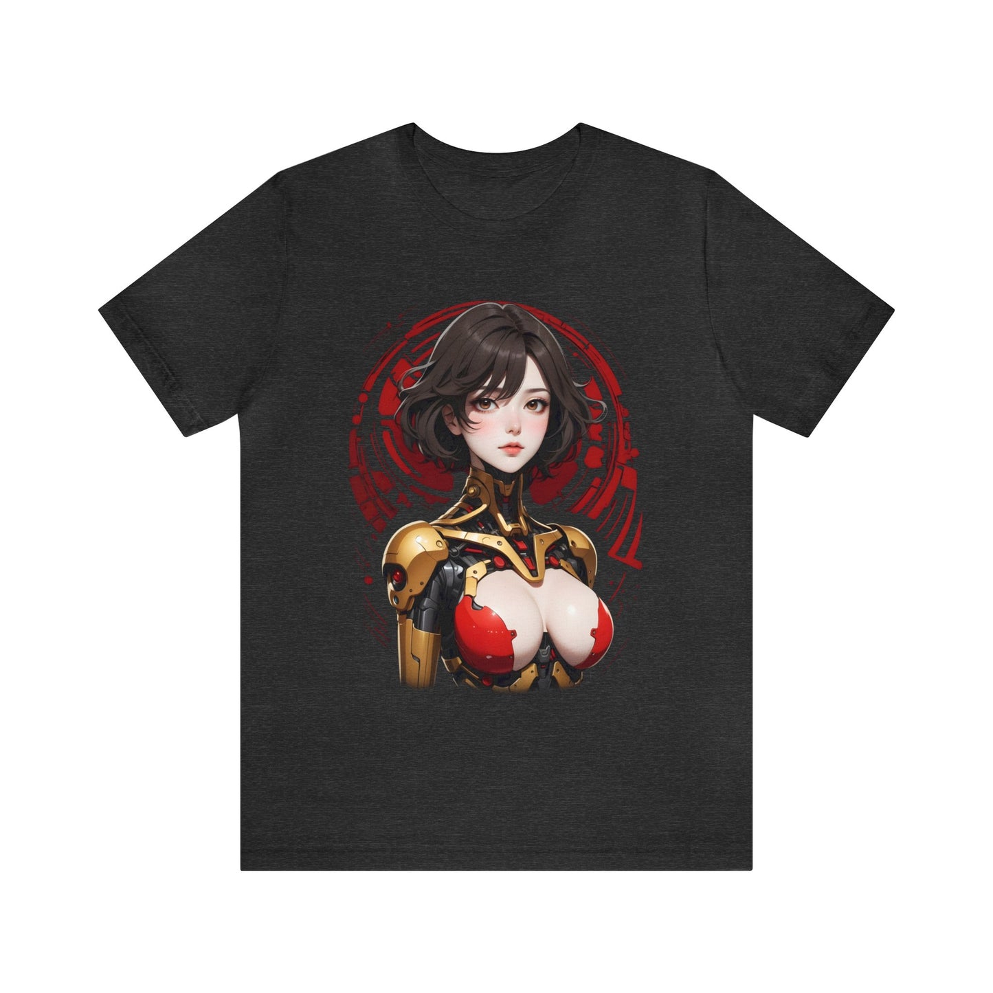 Kǎtōng Piàn - Mecha Girl Collection - Willow - Unisex Jersey Short Sleeve Tee Printify