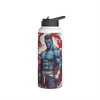 Kǎtōng Piàn - Prized Fighter Collection - America - 010 - Stainless Steel Water Bottle, Standard Lid