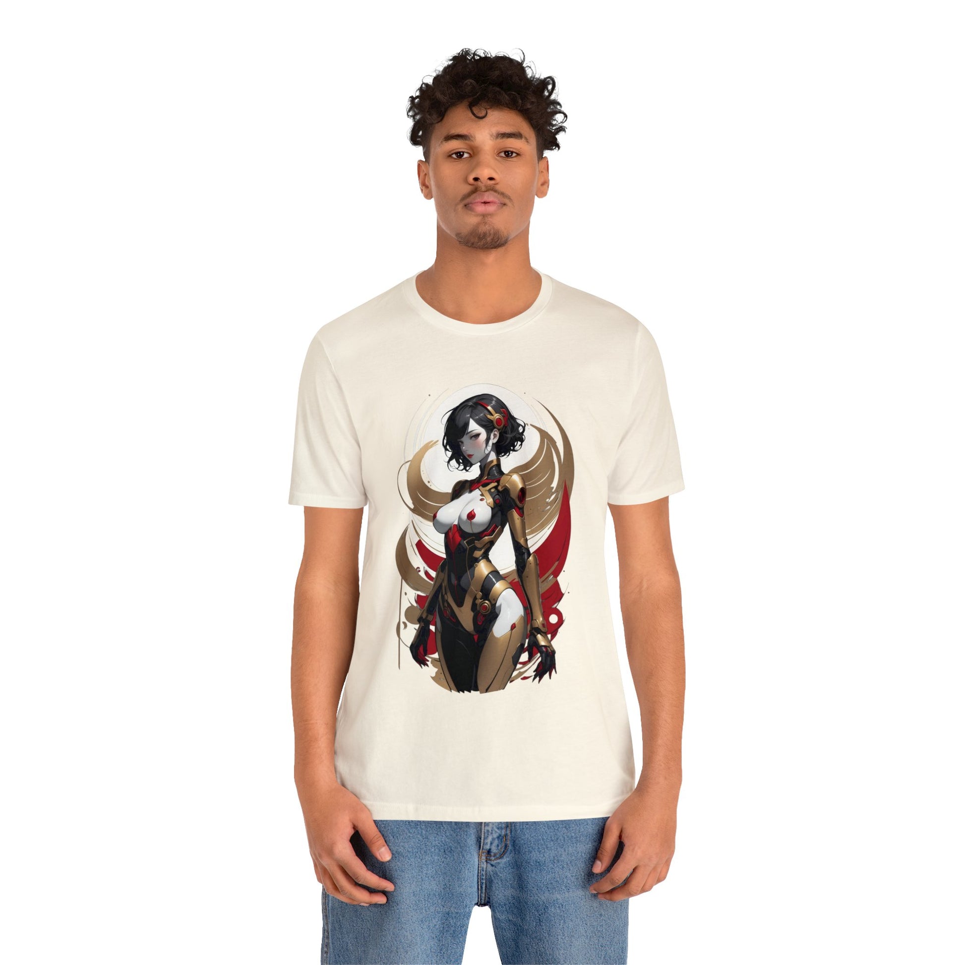 Kǎtōng Piàn - Mecha Girl Collection - Luna - Unisex Jersey Short Sleeve Tee Printify