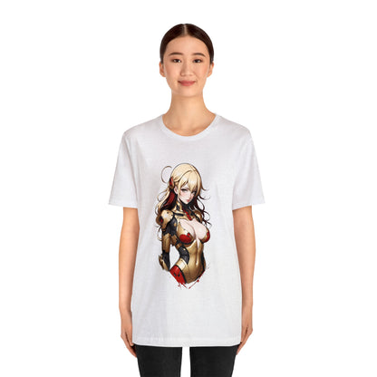 Kǎtōng Piàn - Mecha Girl Collection - Leah - Unisex Jersey Short Sleeve Tee Printify