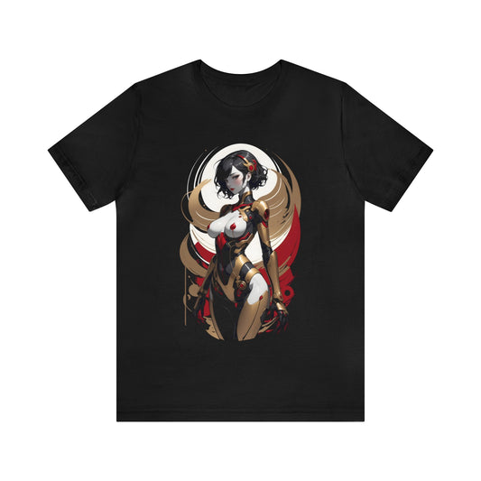 Kǎtōng Piàn - Mecha Girl Collection - Luna - Unisex Jersey Short Sleeve Tee Printify