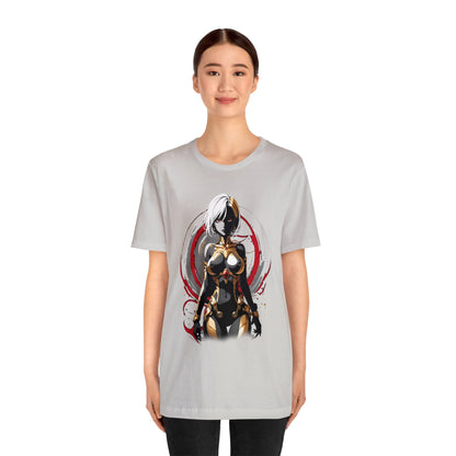 Kǎtōng Piàn - Mecha Girl Collection - Layla - Unisex Jersey Short Sleeve Tee Printify