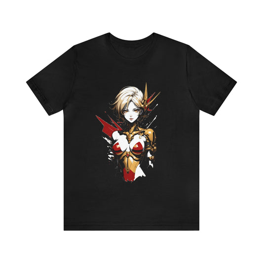 Kǎtōng Piàn - Mecha Girl Collection - Scarlett - Unisex Jersey Short Sleeve Tee Printify