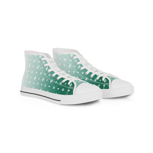 Stylish Green Gradient High Top Sneakers for Trendsetters - Verdine Daniels