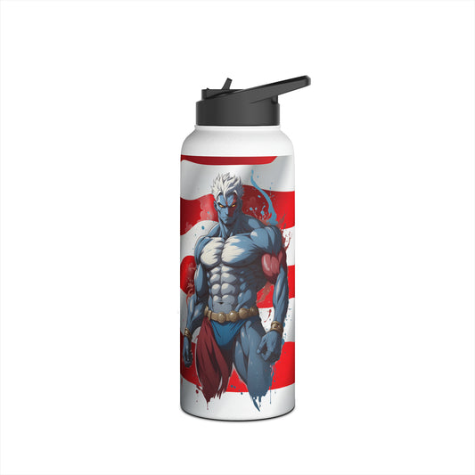 Kǎtōng Piàn - Prized Fighter Collection - America - 002 - Stainless Steel Water Bottle, Standard Lid