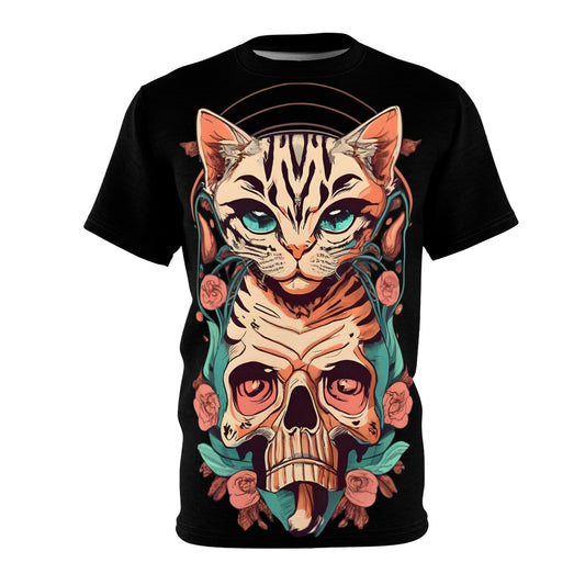Dark Kult Death Cat Unisex Cut & Sew Tee Verdine Daniels