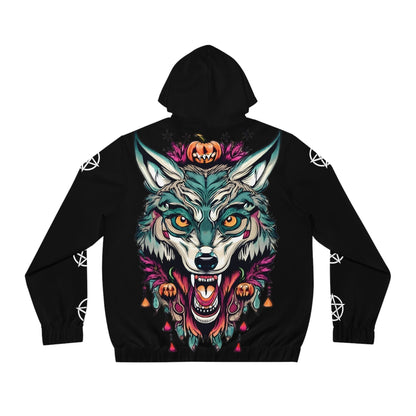 Dark Kult Halloween Wolf Men's Full-Zip Hoodie (AOP) Verdine Daniels