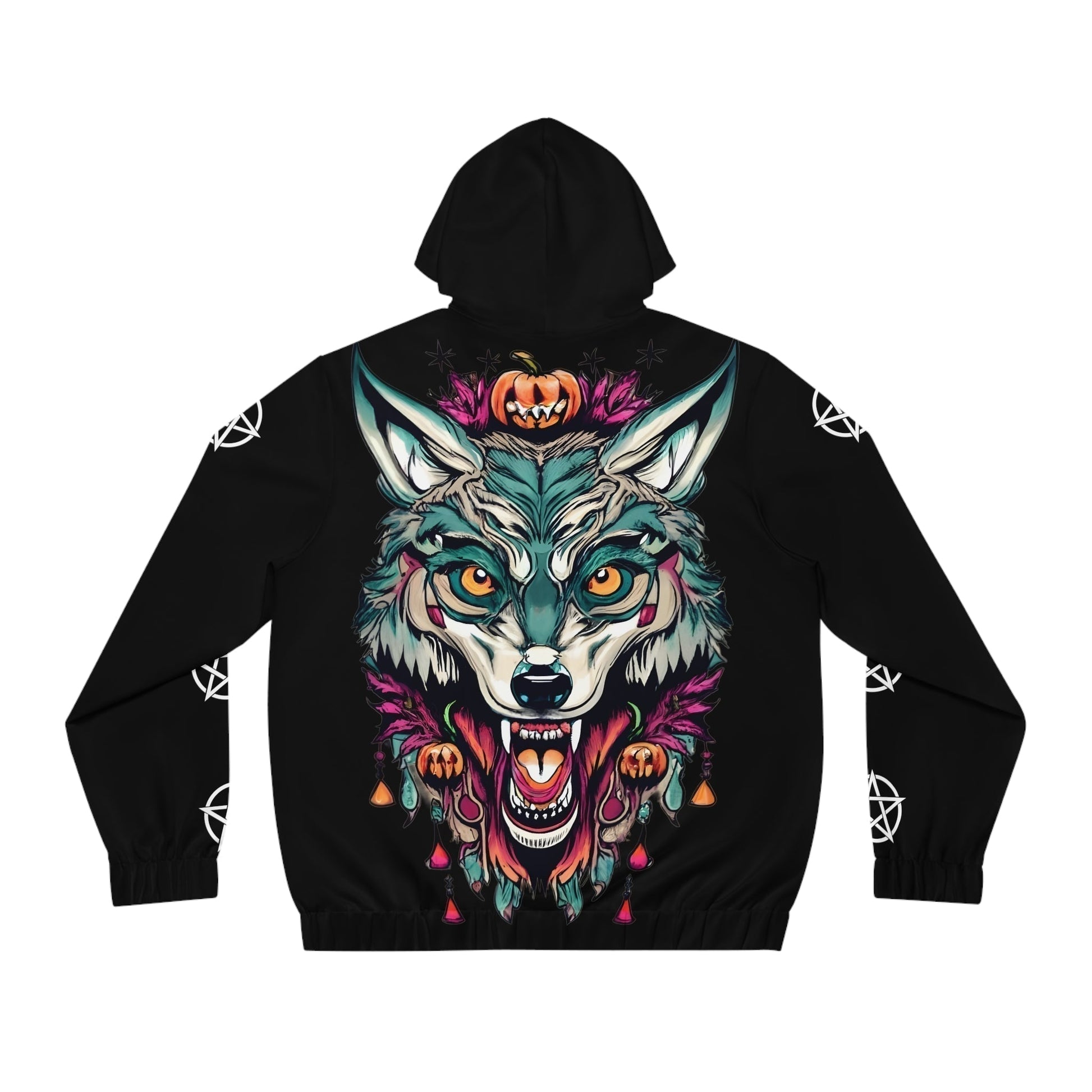 Dark Kult Halloween Wolf Men's Full-Zip Hoodie (AOP) Verdine Daniels