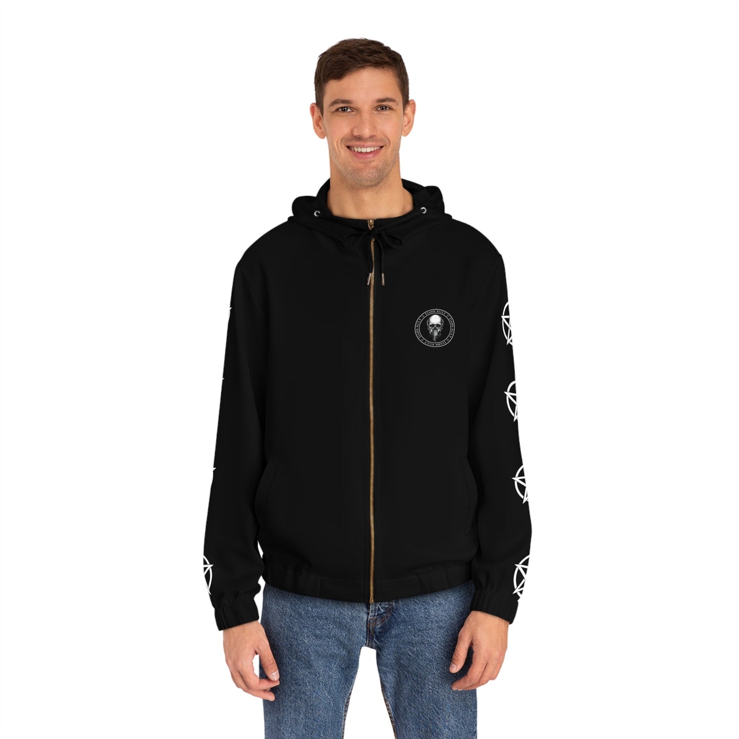 Dark Kult Halloween Wolf Men's Full-Zip Hoodie (AOP) Verdine Daniels