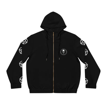 Dark Kult Halloween Wolf Men's Full-Zip Hoodie (AOP) Verdine Daniels