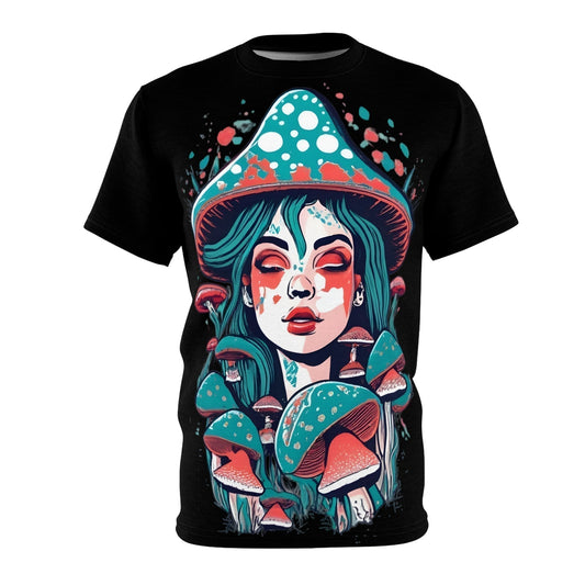 Dark Kult Mushroom Girl Unisex Cut & Sew Tee Verdine Daniels