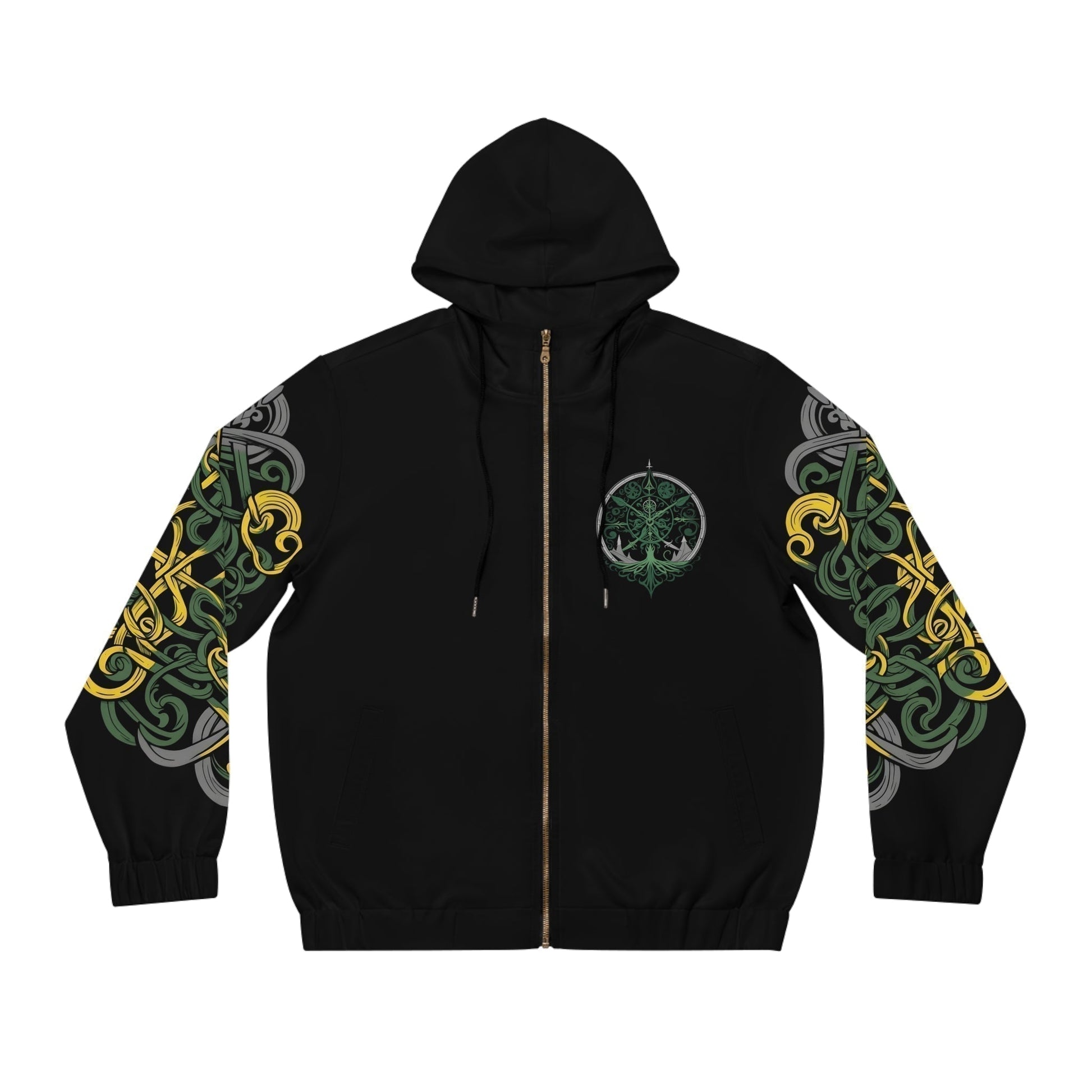 Dark Kult - The Northman Collection - Loki - Men's Full-Zip Hoodie (AOP) Verdine Daniels