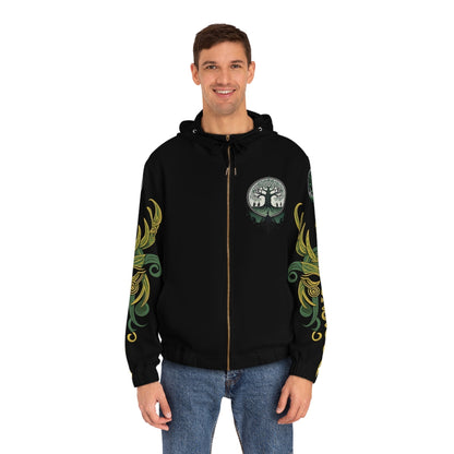 Dark Kult - The Northman Collection - Odin - Men's Full-Zip Hoodie (AOP) Verdine Daniels