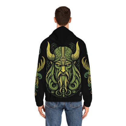 Dark Kult - The Northman Collection - Odin - Men's Full-Zip Hoodie (AOP) Verdine Daniels