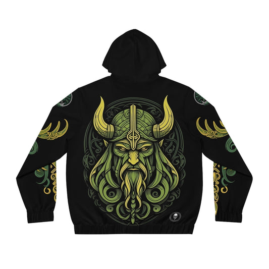 Dark Kult - The Northman Collection - Odin - Men's Full-Zip Hoodie (AOP) Verdine Daniels