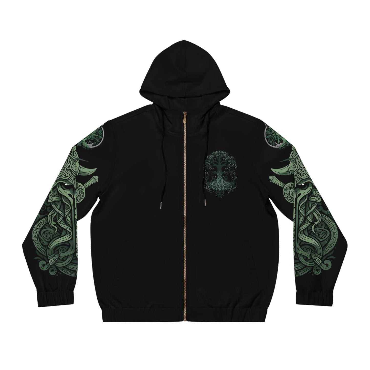 Dark Kult - The Northman Collection - Sentry - Men's Full-Zip Hoodie (AOP) Verdine Daniels