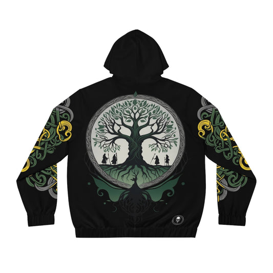 Dark Kult - The Northman Collection - Yggdrasil - Men's Full-Zip Hoodie (AOP) Verdine Daniels