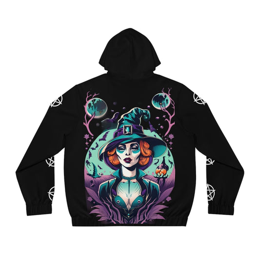 Dark Kult Witch Men's Full-Zip Hoodie (AOP) Verdine Daniels