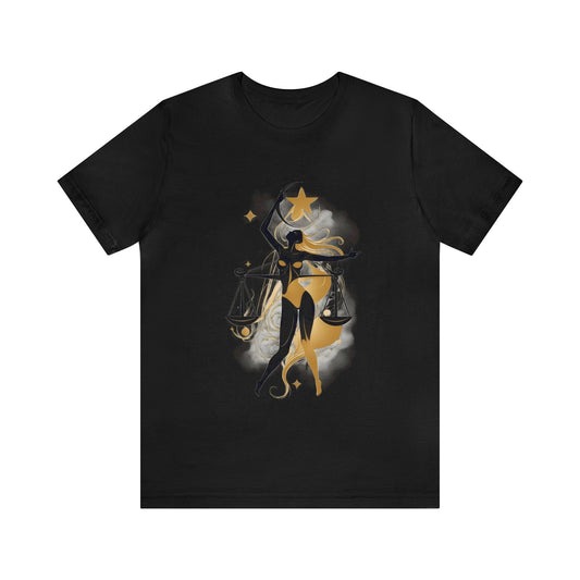Dark Kult - Zodiac Collection - Libra - Unisex Jersey Short Sleeve Tee Verdine Daniels