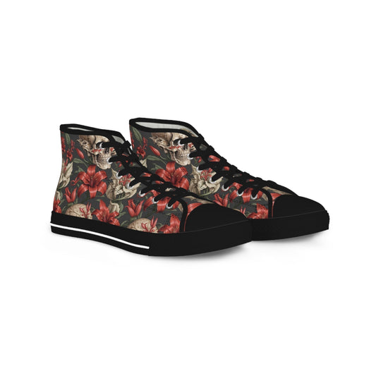 Skulls and Lillies Men's High Top Sneakers Verdine Daniels